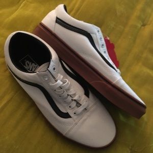 Men’s Black and White Vans , Brand New